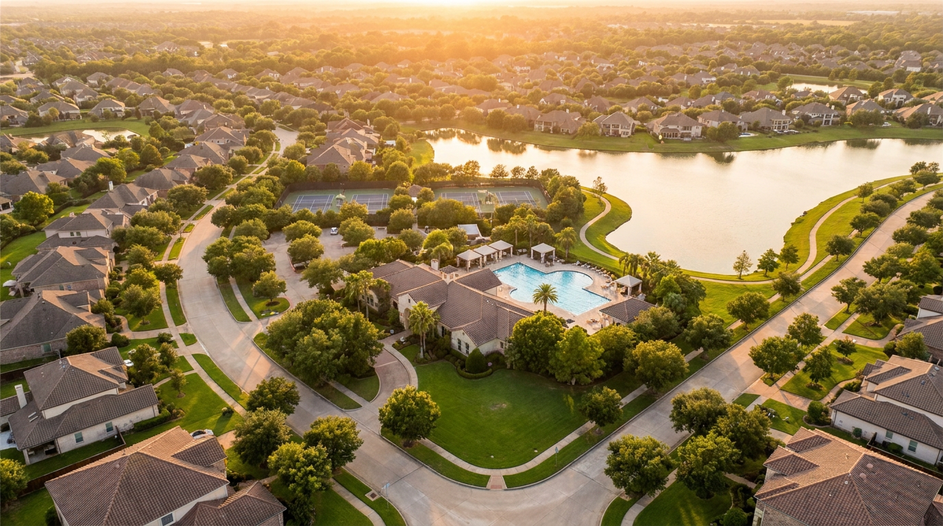 Aerial of the community estate